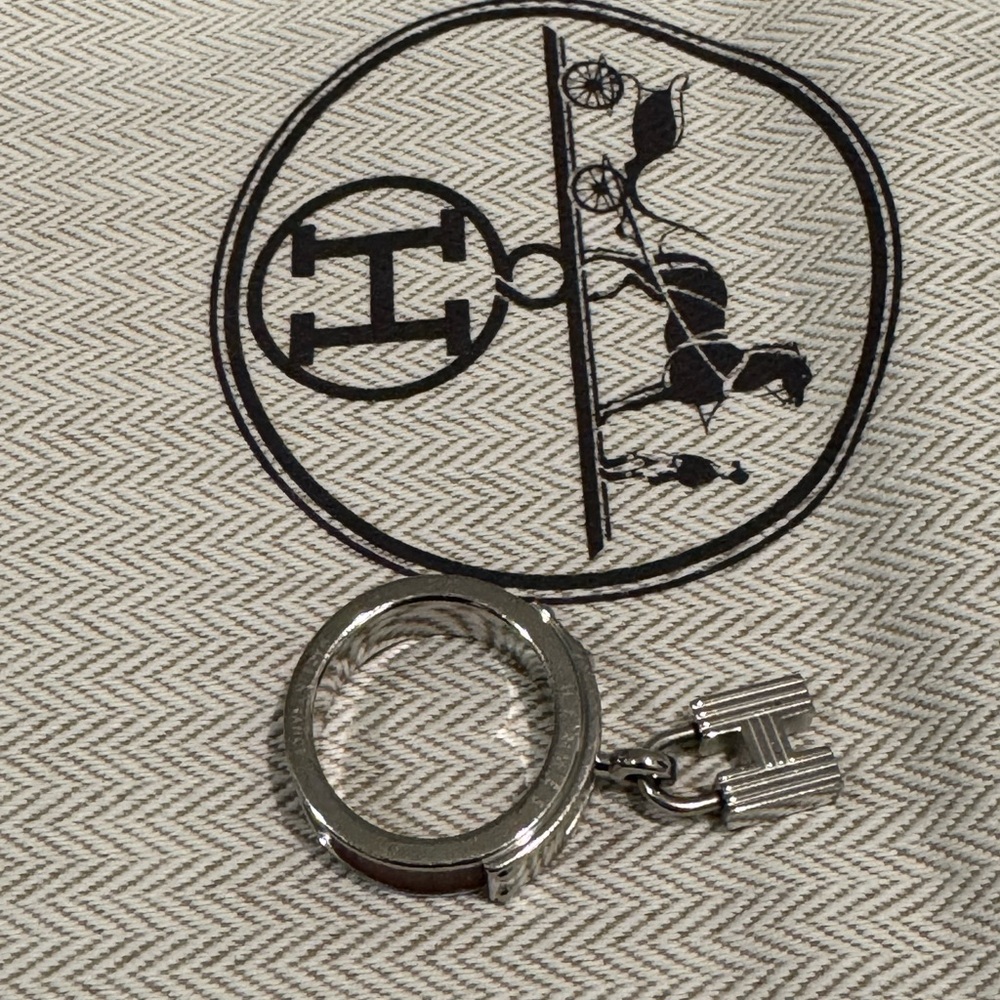 Hermes Kelly Charm Cadena Scarf Ring